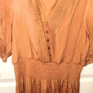 Orange. Summer Maxi Dress Size XL